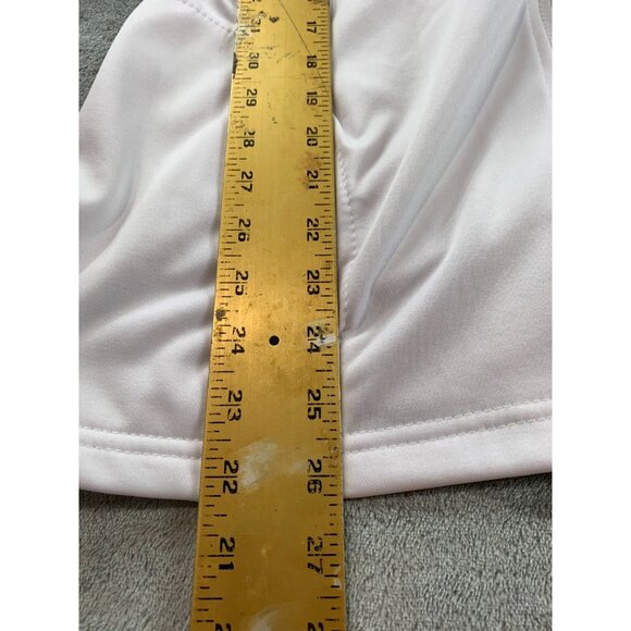 Track Jacket Mens XL USA Olympic Committee White Gray Full Zip USA Made Light - Picture 10 of 16